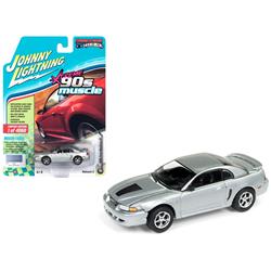 Jlmc014-jlsp029a 1-64 Diecast Scale 1999 Ford Mustang Gt 90s Muscle Car - Silver - Limited Edition