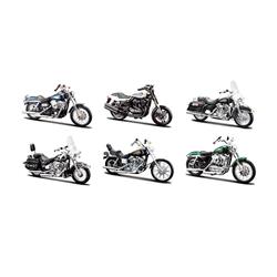Maisto 31360-32 Harley Davidson Motorcycle Set for Series 32 1 by 18 Die-Cast Models - 6 Piece Maisto 31360-32 Harley Davidson Motorcycle Set for Series 32 1 by 18 Die-Cast Models - 6 Piece