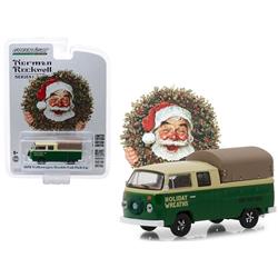 Greenlight 37150F 1978 Volkswagen Double Cab Pickup with Canopy Holiday Wreaths for Green & Yellow Norman Rockwell Series 1 1 by 64 Die-Cast Models Greenlight 37150F 1978 Volkswagen Double Cab Pickup with Canopy Holiday Wreaths for Green & Yellow Norman Rockwell Series 1 1 by 64 Die-Cast Models