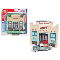 Johnny Lightning JLDR003-ELCAM 1959 Chevrolet El Camino Pickup Truck Green & Resin Store Front Facade Weekly Manager Specials Diorama 1 by 64 Die-Cast Models Johnny Lightning JLDR003-ELCAM 1959 Chevrolet El Camino Pickup Truck Green & Resin Store Front Facade Weekly Manager Specials Diorama 1 by 64 Die-Cast Models