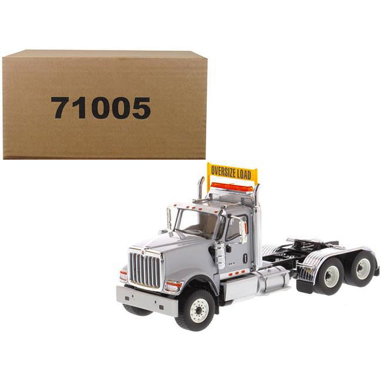 71005 International Hx520 Day Cab Tandem Tractor 1-50 Diecast Model, Light Grey