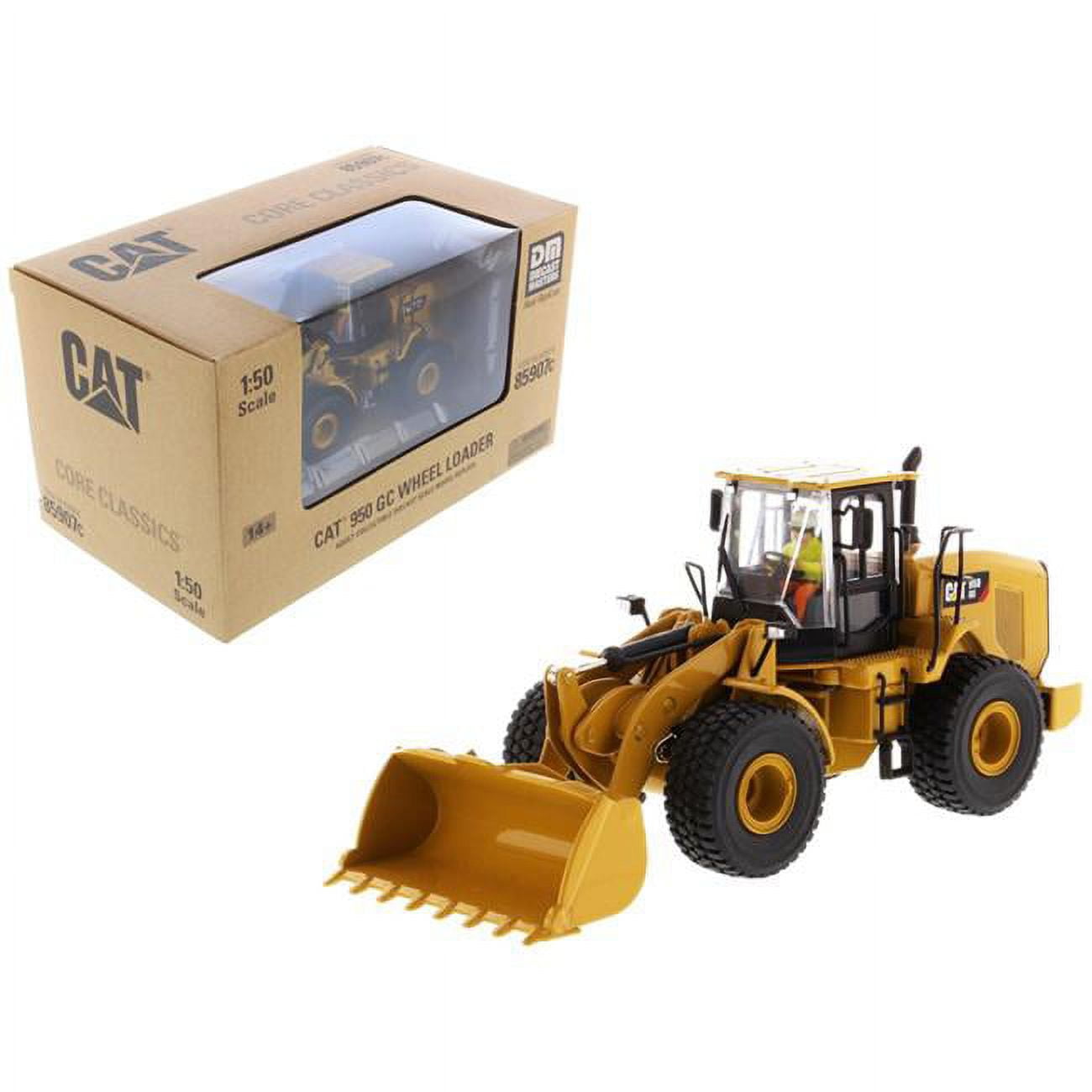 85907c Cat Caterpillar 950 Gc Wheel Loader With Operator Core Classics Series 1-50 Diecast Model