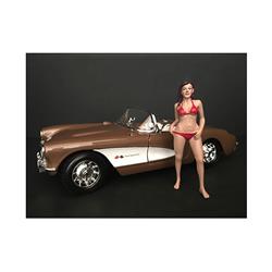 38174 October Bikini Calendar Girl Figurine For 1-18 Scale Model