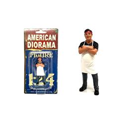 38441 Food Truck Chef Victor Figure For 1-24 Scale Model