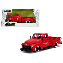 Jada 99178 1953 Chevrolet 3100 Pickup Truck Matt Red Custom Shop Classic Truck 1-24 Diecast Model Car