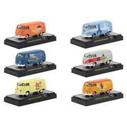32500-vw06 Auto Thentics Volkswagen 6 Cars Set Release 6 In Display Cases 1-64 Diecast Model Car