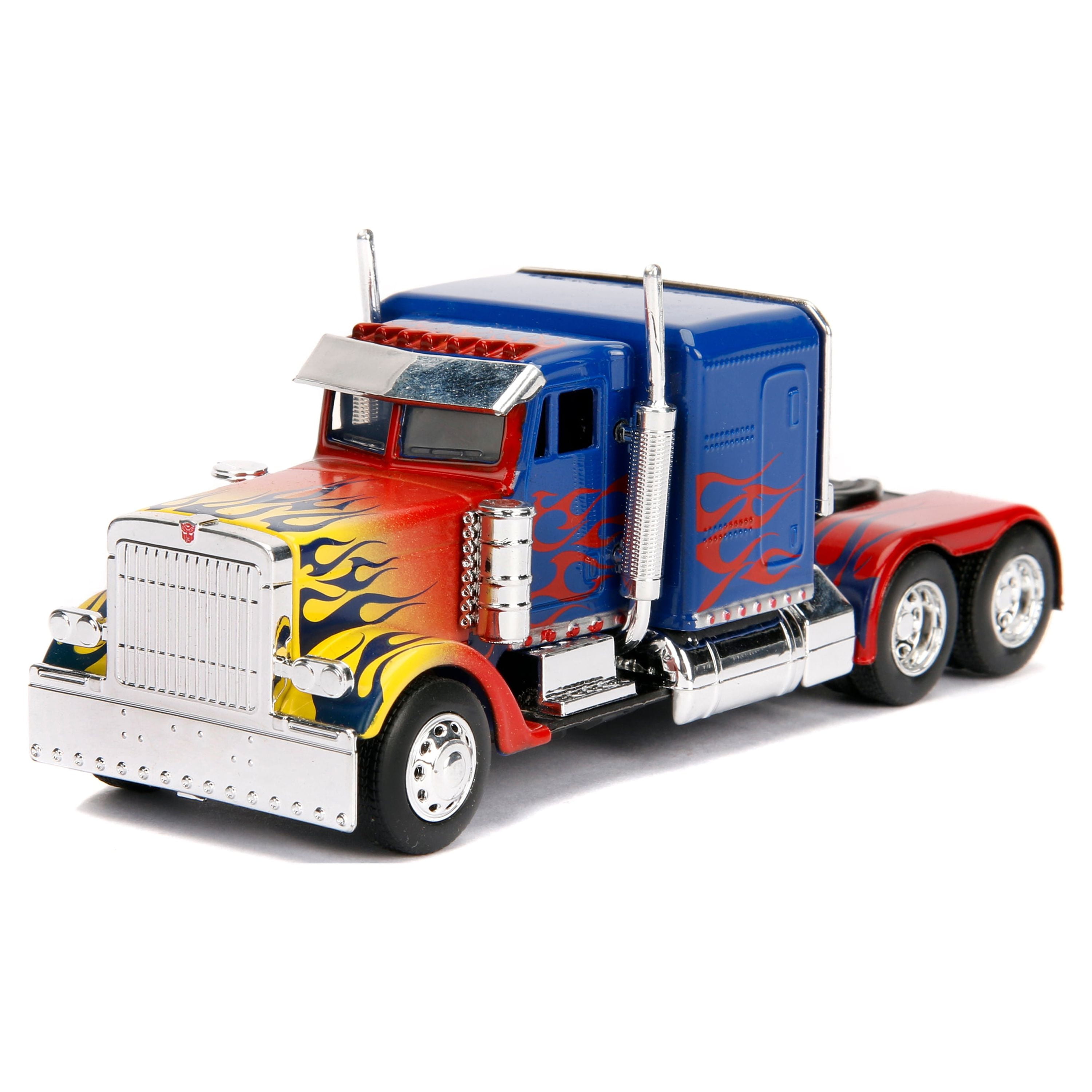 Jada 99802 Optimus Prime Truck with Robot on Chassis from Transformers Movie Diecast Model