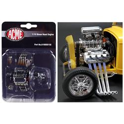 A1805015e 1 By 18 Scale Engine & Transmission Blown Hemi Replica For 1932 Ford 3 Window Model