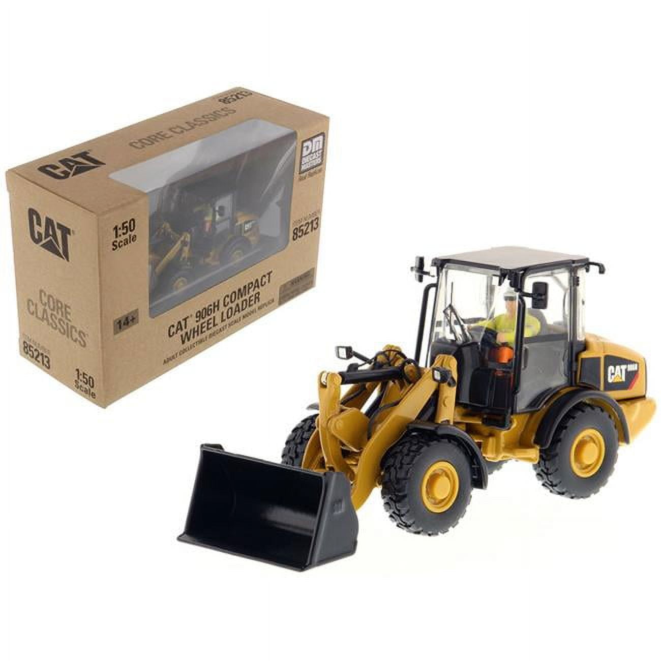 85213c 1 By 50 Scale Diecast Compact Wheel Loader For Cat Caterpillar 906h Model