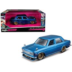 Maisto 32527bl 1 By 24 Diecast Scale For 1971 Datsun 510 Tokyo Mod, Candy Blue