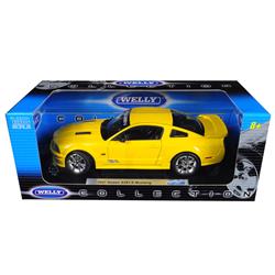 12569y 1 By 18 Diecast For 2007 Saleen Mustang S281e Model Car, Yellow