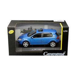 12519 1 By 24 Scale Diecast For Volkswagen Golf Gti With Sunroof Model Car, Metallic Blue
