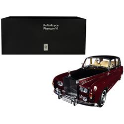 08905rbk 1 By 18 Scale Diecast For Rolls Royce Phantom Vi Model Car, Red & Black