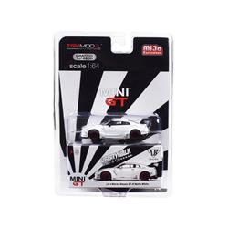 Mgt00009 1 By 64 Diecast For Nissan Gt-r R35 Type 1 Lb Works Liberty Walk With Rear Wing Model Car, Matt White - 4800 Piece