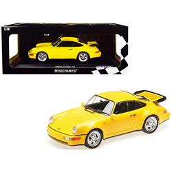 1 By 18 Scale Diecast For 1990 Porsche 911 Limited Edition Worldwide Model Car, Turbo Yellow - 600 Piece