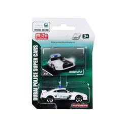 7181mjt Nissan Gt-r White & Green Special Edition Dubai Police Super Cars 1-61 Diecast Model Car