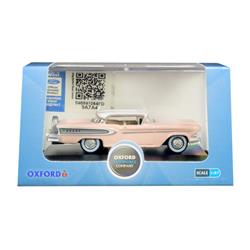 87ed58003 1958 Edsel Citation Chalk Pink With Frost White Top 1-87 Ho Scale Diecast Model Car