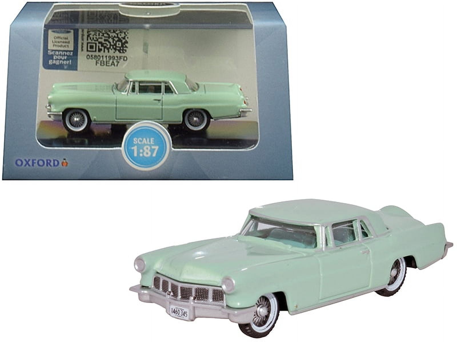 87lc56003 1956 Lincoln Continental Mark Ii Summit Green 1-87 Ho Scale Diecast Model Car