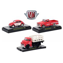 Coca-cola Release 3, Set Of 3 Cars Limited Edition To 4800 Pieces Worldwide Hobby Exclusive 1-64 Diecast Model Car