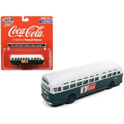 32317 Gmc Tdh-3610 Transit Chicago Coca Cola Green With White Top 1-87 Ho Scale Model Bus