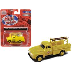 30539 1954 Ford Hi-rail Truck Erie Lackawanna Yellow With Accessories 1-87 Ho Scale Model