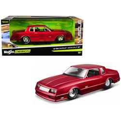 Maisto 32530r 1986 Chevrolet Monte Carlo Ss Candy Red Classic Muscle 1-24 Diecast Model Car
