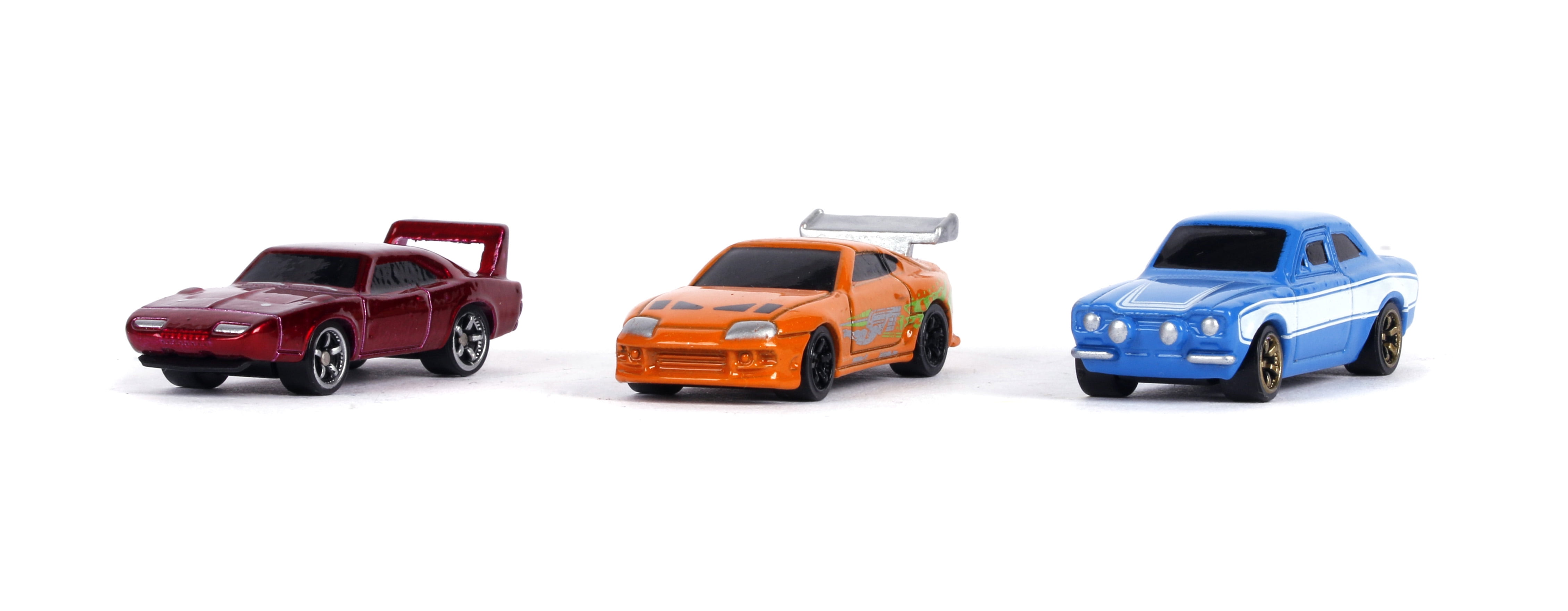 Jada 31123 Fast & Furious 3 Piece Set Nano Hollywood Rides Diecast Model Cars
