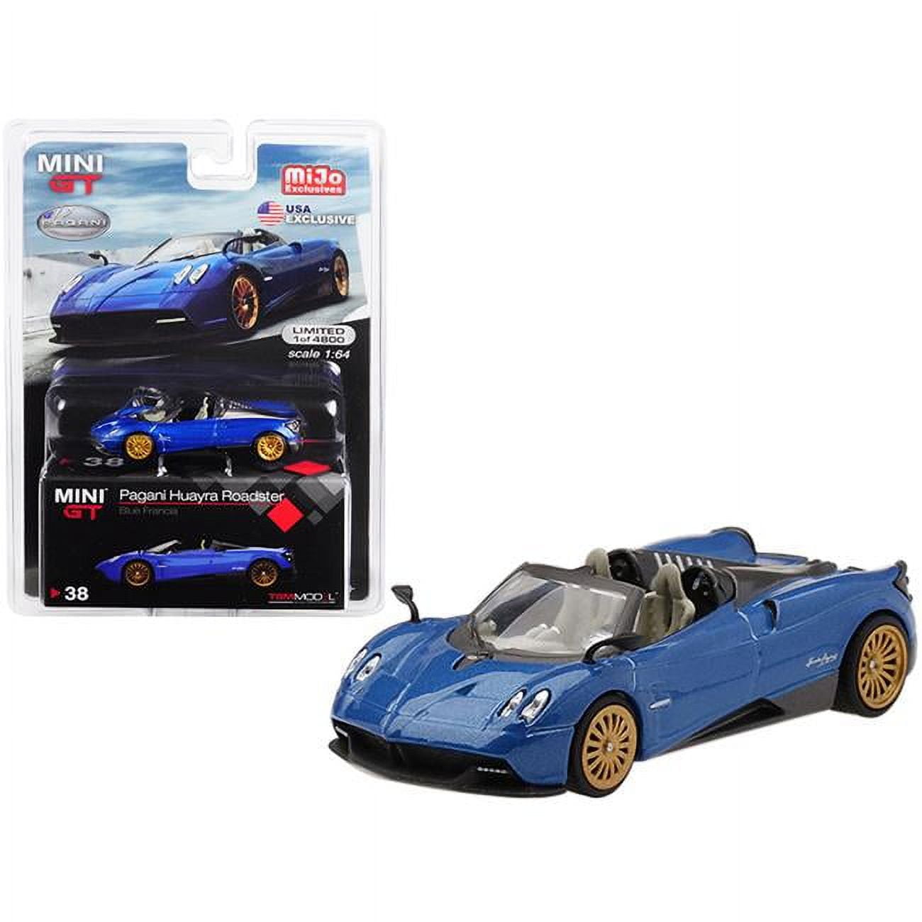 Mgt00038 Pagani Huayra Roadster Blue Francia U.s.a. Exclusive Limited Edition To 4 Worldwide 1-64 Diecast Car