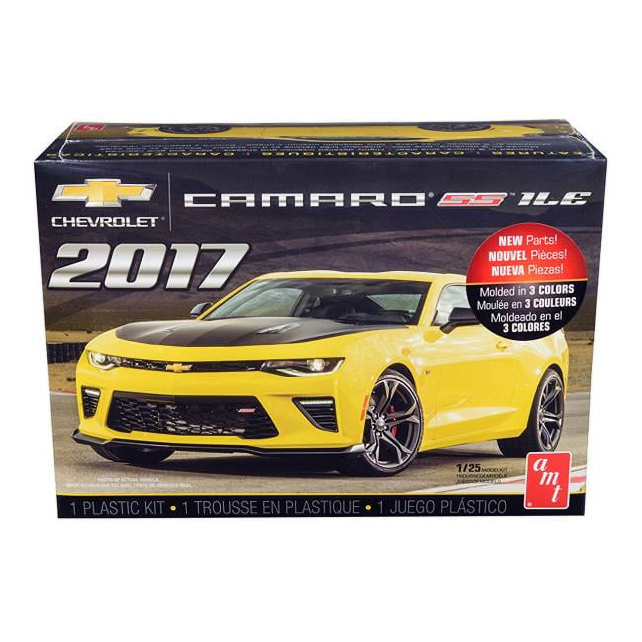 1074m Chevrolet Camaro Stainless Steel 1le 1 By 25 Scale & Skill 2 Model Kit For 2017