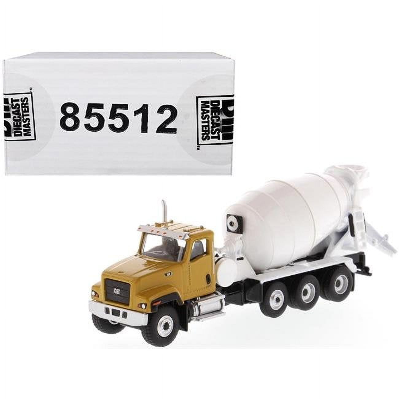 85512 Cat Caterpillar Ct681 Concrete Mixer High Line Series 1 By 87 Ho Scale Diecast Model, Yellow & White