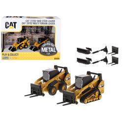 85609 Cat Caterpillar 272d2 Skid Steer Loader & Cat Caterpillar 297d2 Multi Terrain Track Loader - Set Of 2