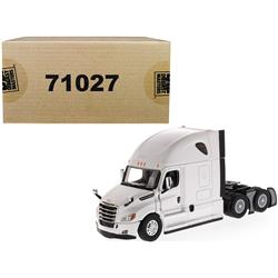 71027 Freightliner New Cascadia Sleeper Cab Truck Tractor 1 By 50 Diecast Model, Pearl White