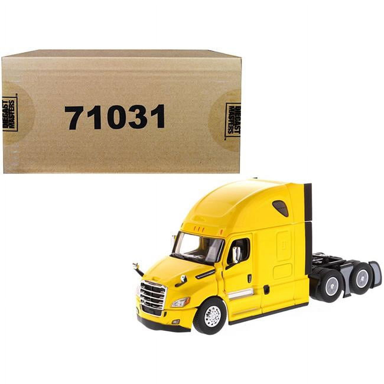 71031 Freightliner New Cascadia Sleeper Cab Truck Tractor 1 By 50 Diecast Model, Yellow