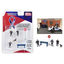 38402 Police 3 Figurines Diecast Set - 6 Piece
