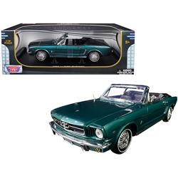 73145grn 1964 Ford Mustang Convertible American Classics 1 By 18 Diecast Model Car, Metallic Green