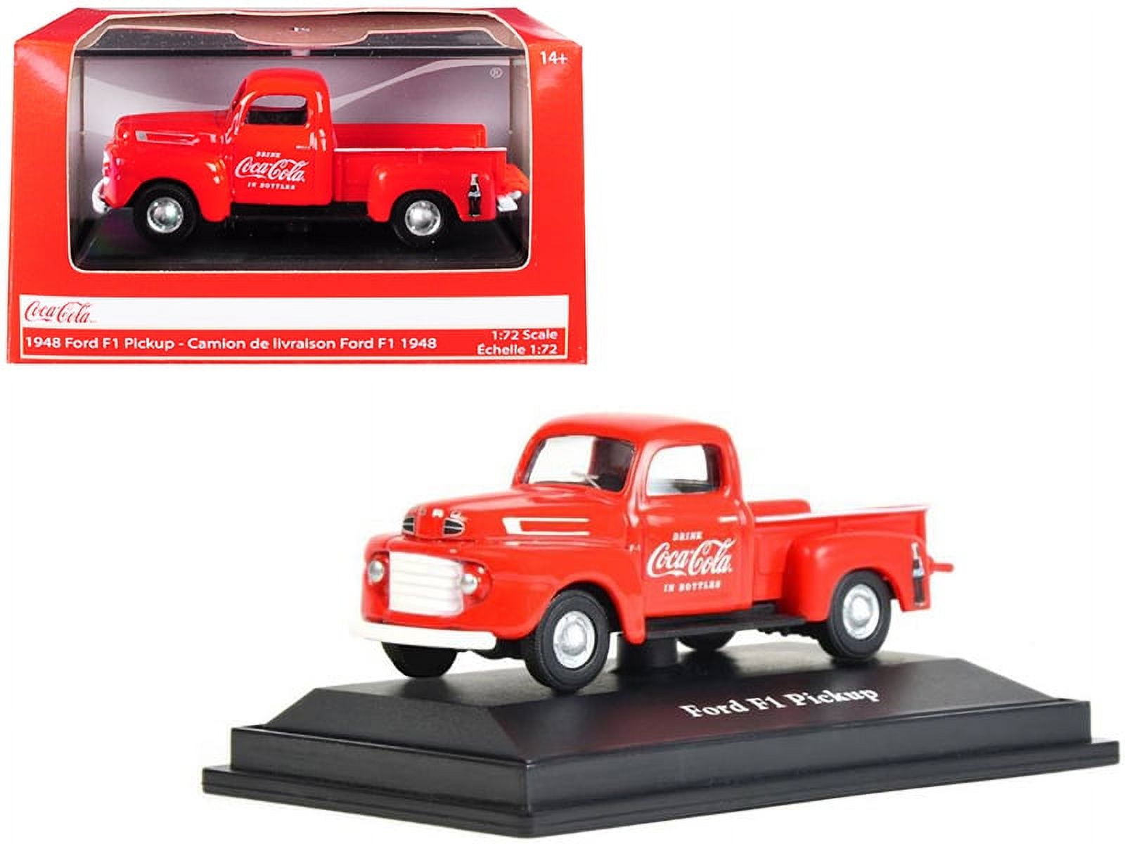 472001 1948 Ford F1 Pickup Truck Coca-cola 1 By 14 2 Diecast Model Car, Red