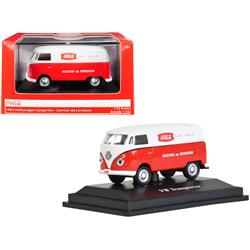 472004 1962 Volkswagen Transporter Cargo Van For Coca-cola 1 By 14 2 Diecast Model, Red & White