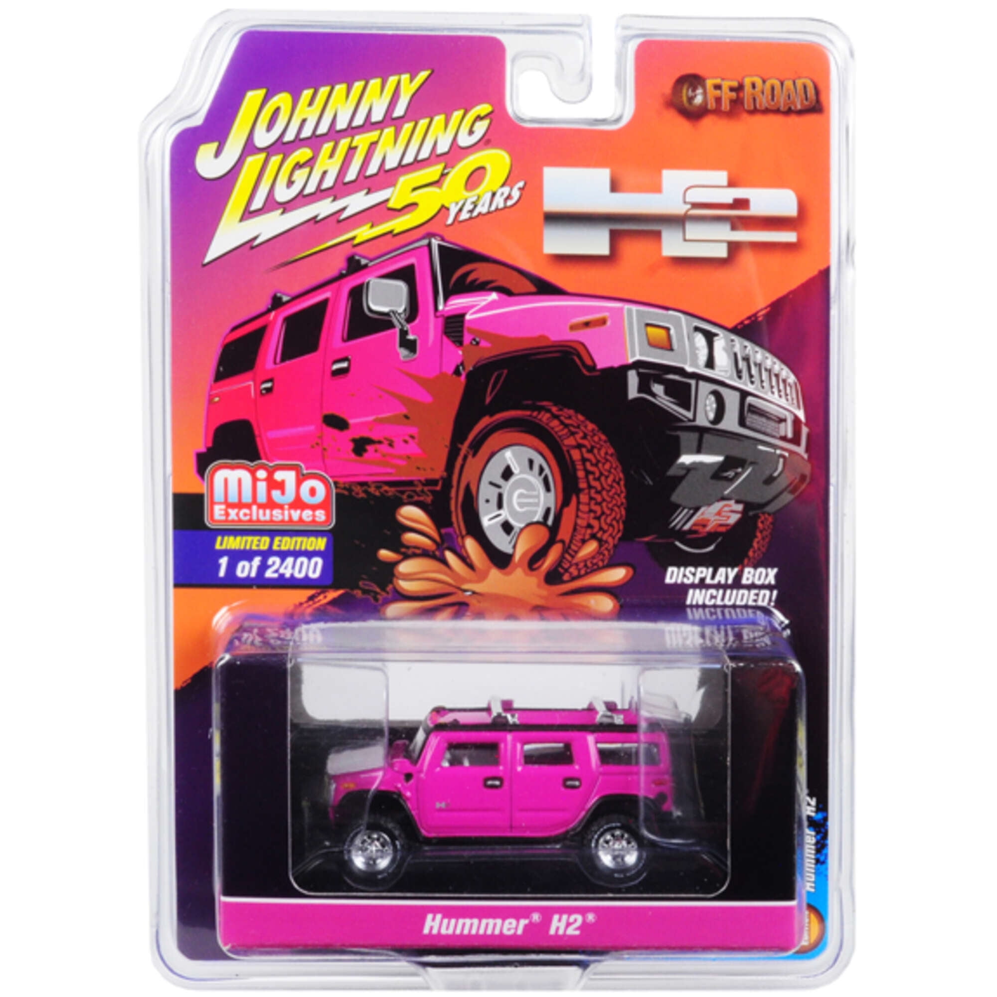 Jlcp7210 Hummer H2 Off-road 50th Anniversary Limited Edition Car, Pink - 2400 Piece