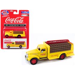 30562 1941-1946 Chevrolet Delivery Bottle Truck Coca Cola 1 By 87 Ho Scale Model, Yellow