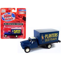 30568 1955 Chevrolet Box Truck Peanuts Planters 1 By 87 Ho Scale Model, Dark Blue