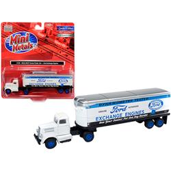 31189 Wc22 Tractor Trailer Ford Exchange Engines 1 By 87 Ho Scale Model, White