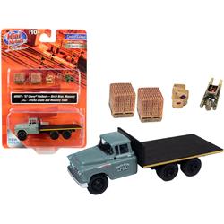 40007 1957 Chevrolet Flatbed Truck Birch Bros Masonry With Two Brick Loads