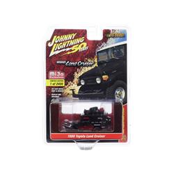Jlcp7236 1980 Toyota Land Cruiser With Accessories Off-road 50th Anniversary Limited Edition Car, Matt Black & Red - 2400 Piece