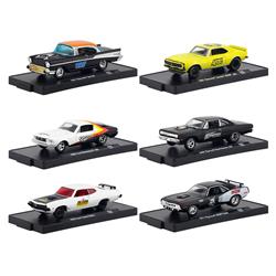 11228-59 59 In. Drivers Release Blister Packs With 1 By 16 4 Diecast Model Cars, White & Orange - Set Of 6