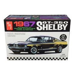 834m Skill 2 Model Kit 1967 Ford Mustang Shelby Gt350 1 By 25 Scale Model, Black