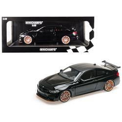 110025220 2016 Bmw M4 Gts With Carbon Top Wheels Limited Edition 1 By 18 Diecast Model Car, Metallic Black & Orange - 402 Piece