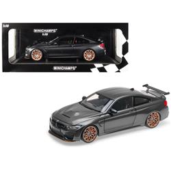 110025222 2016 Bmw M4 Gts With Carbon Top Wheels Limited Edition 1 By 18 Diecast Model Car, Metallic Gray & Orange - 402 Piece