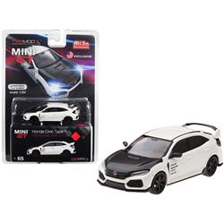 Mgt00065 Honda Civic Type-r Championship With Carbon Hood & Te37 Wheels Limited Edition 1 By 16 4 Diecast Model Car, White - 2400 Piece