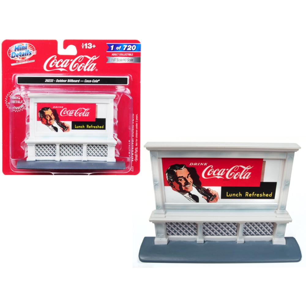 20233 Outdoor Billboard Coca Cola Truck For 1 By 87 Ho Scale Models