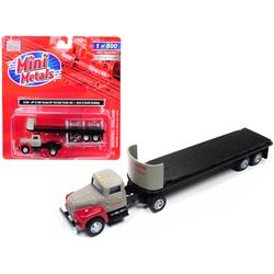 31184 32 In. Ih R-190 Tractor Truck With Flatbed Trailer Breir & Smith Building 1 By 87 Ho Scale Model